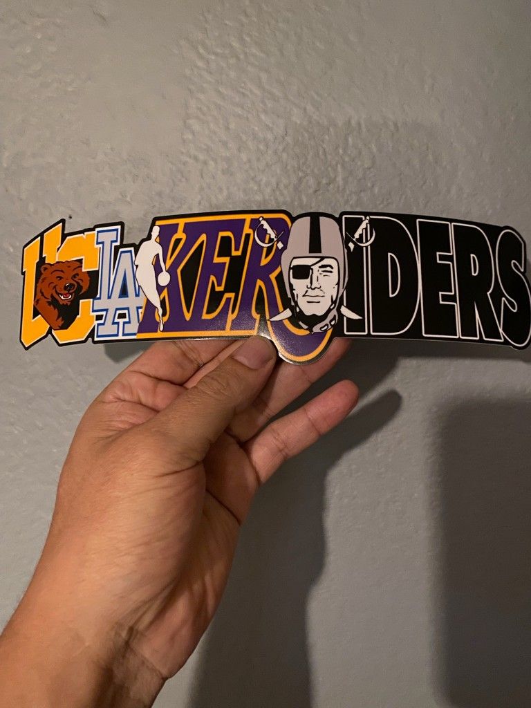 DODGERS RAMS RAIDERS CHARGERS VINYL DECAL STICKERS