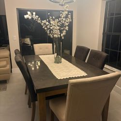 Dining Table With 6 Chairs