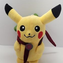 Pokemon Center Pikachu Adventure Plush 10” Backpack Toy NO TAG