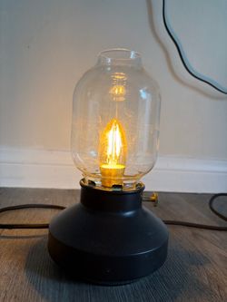 Ikea -  Glass Globe Table Lamp