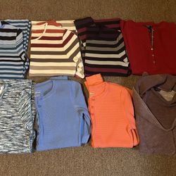 Bundle of ladies’ long sleeved tops - name brands - mostly size small