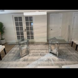Contemporary Glass Top Dining Table