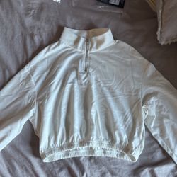 White Cropped Long Sleeve