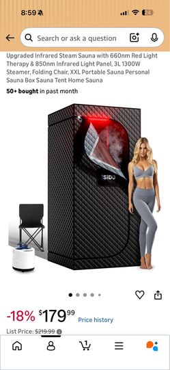 Portable Sauna SEALED BRAND NEW