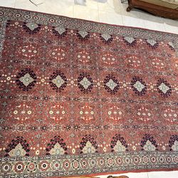 Large Hand Knotted Turkish Area Rug