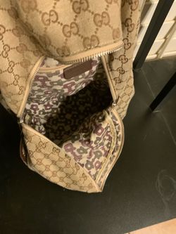 Vintage Gucci Leather Travel Bag Pre-owner