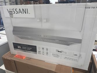Vissani Cenza 30 in. 340 CFM Convertible Under Cabinet Range Hood in Stainless Steel with Electronic Touch Controls