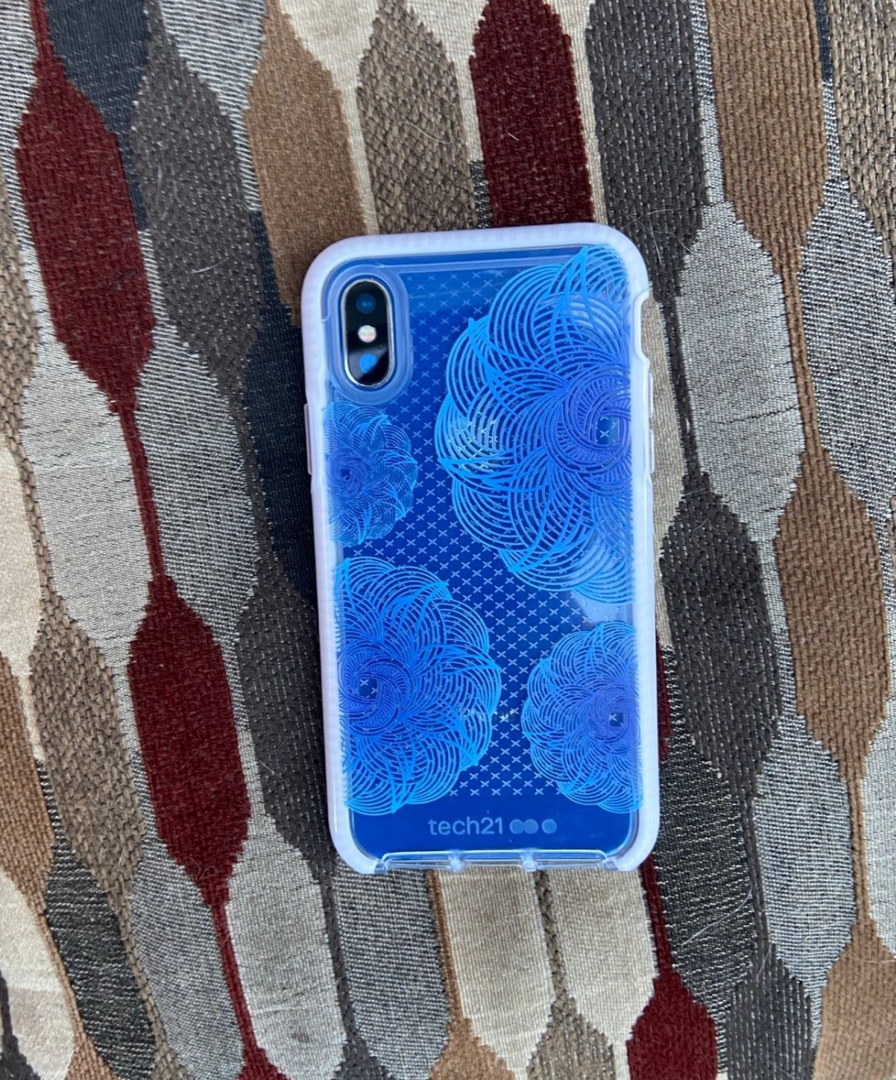 Apple iPhone X 256GB factory Unlocked Dark Blue & Silver Shinny Frame No Face ID