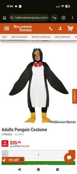 Adult penguin costume