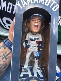 Yamamoto starters collected World Series bobbleheads