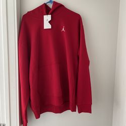 JORDAN Essential Fleece Pullover Hoodie Size XL Gym Red Jumpman