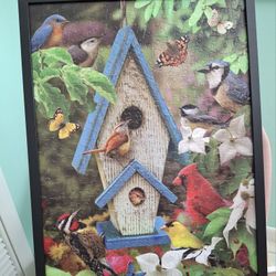 Home Done Puzzles From My 92 Year Old Dad.  Includes Frame. 