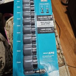 Makita Impact Xps 10 Piece 3/8 Inch Drive 6-Point Metric Impact Socket Set 