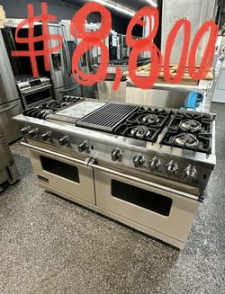 Viking Professional 60” Wide Freestanding All Gas Range With Double Oven - Cream Color 