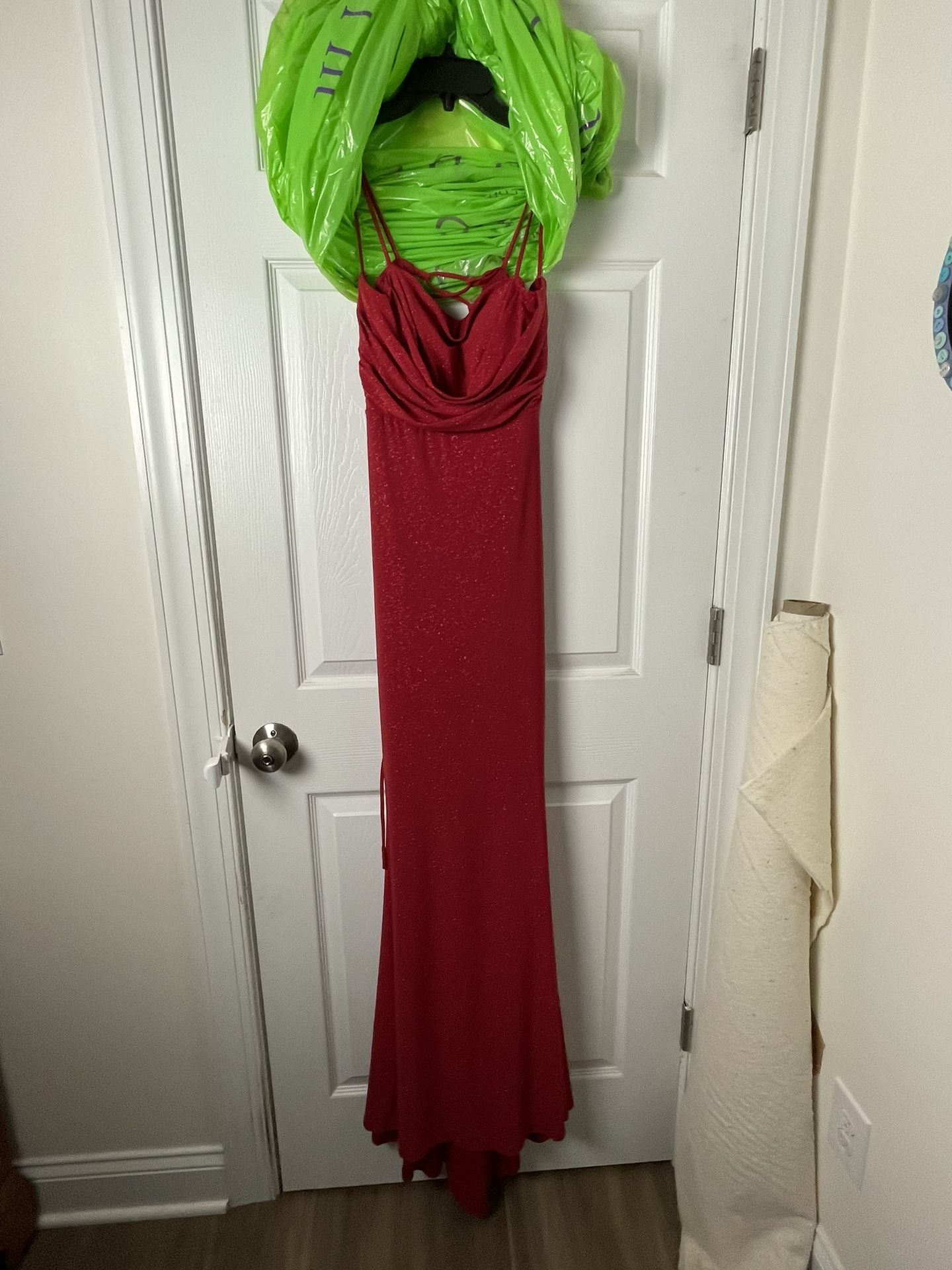 Red Adjustable Prom Dress