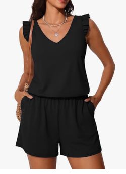 Romper ruffle swimsuit
