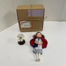 PLEASANT COMPANY American Girl MOLLY Christmas Evergreen Velvet DRESS & Ribbons