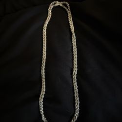 Double Silver Rope Chain
