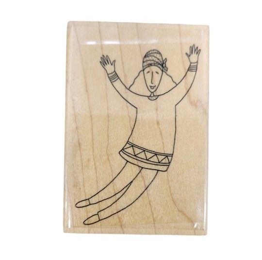 Vintage 1(contact info removed) Effie Glitzfingers Stamp Design Rubber Stamp