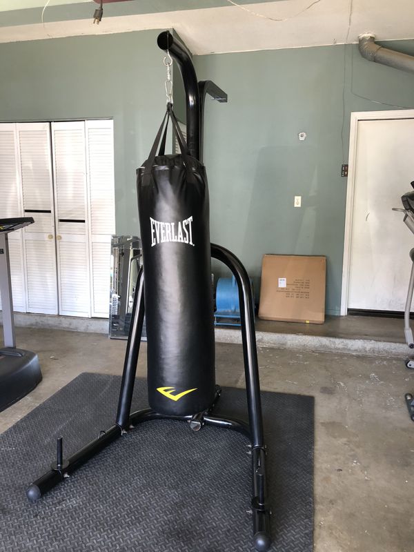 Everlast 100 Lbs Punching Bag with CenturyHeavy Bag Stand for Sale in