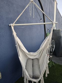 Hanging Hammock Chair With Metal Frame