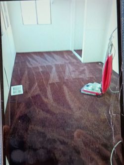 Installation of carpet.