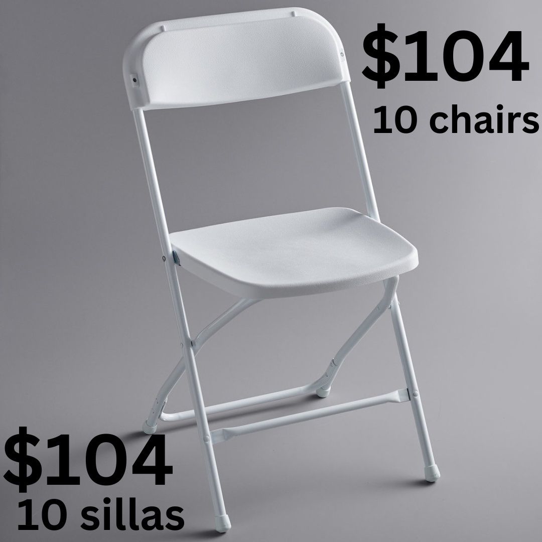 Sillas De Plástico/ Folding Chairs 