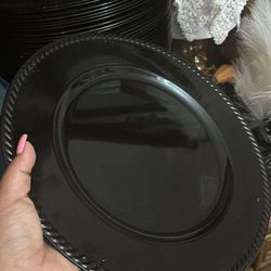 Charger Black Plates