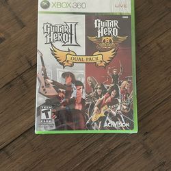 X Box 360  Seal Dual Pack Guitar Hero 11 Guitar Hero Aerosmith