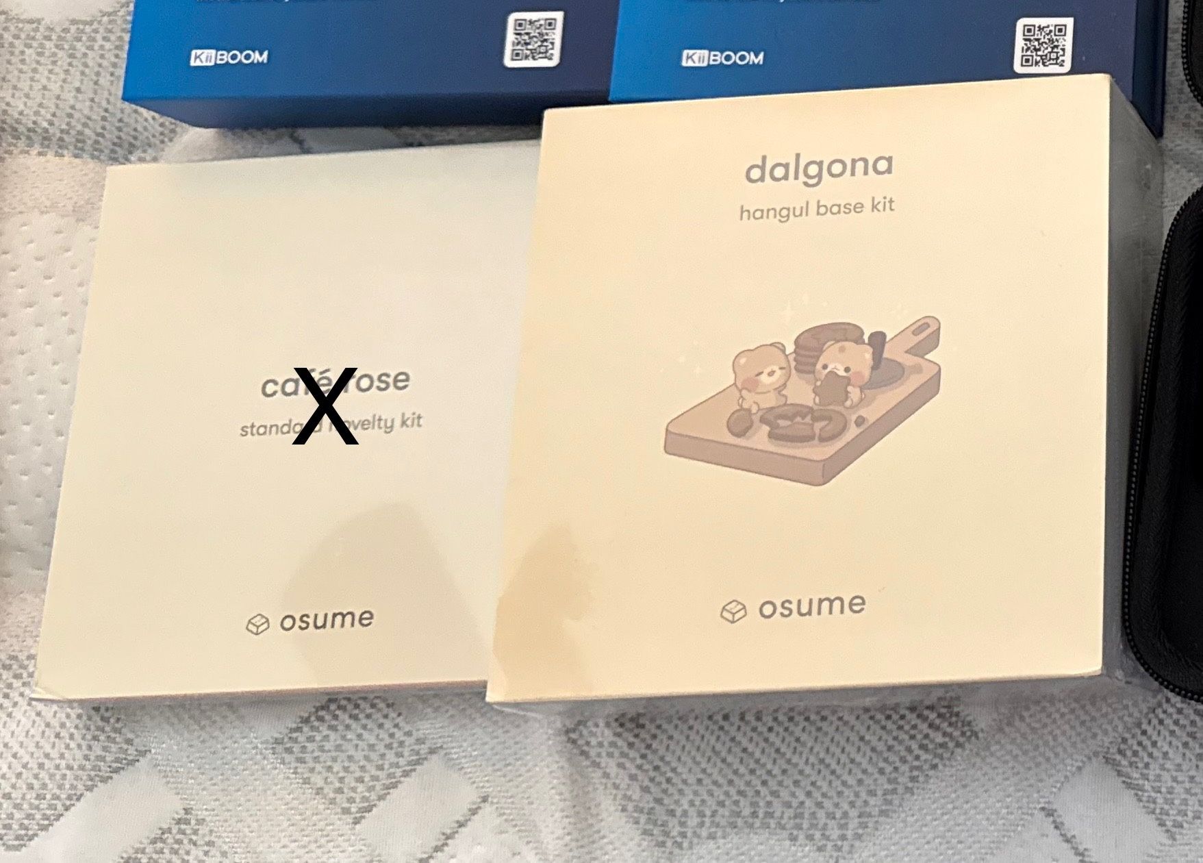 Osume Dalgona English Hangul Base Set Keycaps