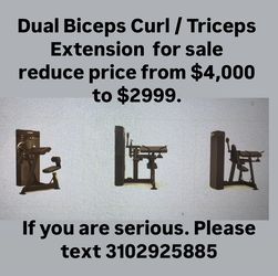 Dual Biceps Curl/triceps Extension 