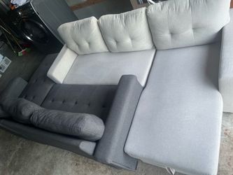 2 sofas bed ( Gray and Beige)