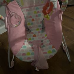 Pink Baby Bouncer Seat