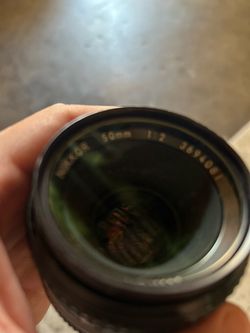 📷 Vintage Nikon Nikkor 50mm f/2 Lens