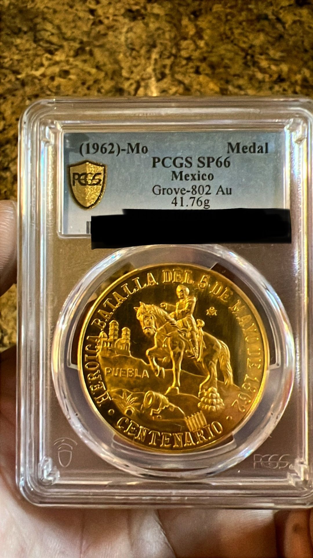 🇲🇽1962 Batalla De 5 Mayo Gold Coin