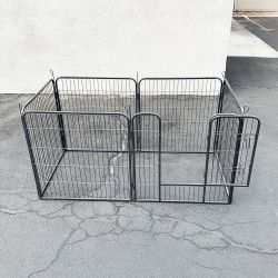 $85 (New) Heavy duty 32” tall x 32” wide x 6-panel pet playpen dog crate kennel exercise cage fence