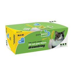 Van Ness, Pureness Cat Litter Box Liners With Drawstring, Large, 20 count DL2-20