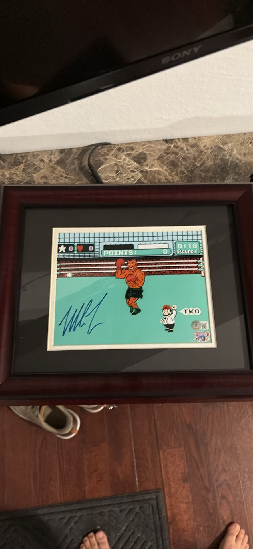 Mike Tyson Punchout Autographed