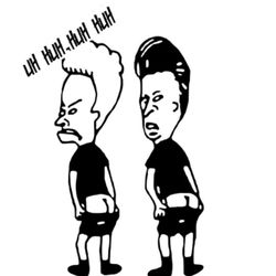 BEAVIS And Butthead Decal Sticker 