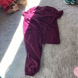 Cherokee Maroon Scrubs 
