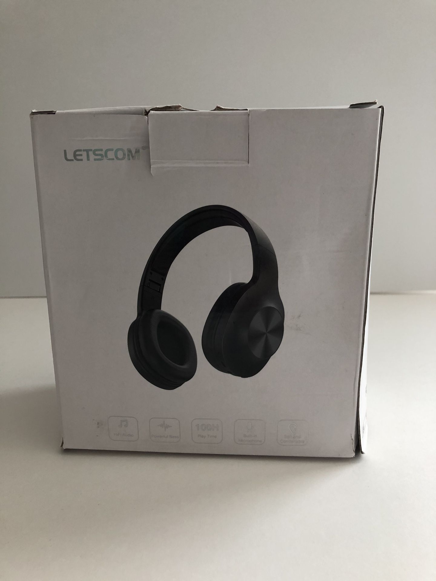 Letscom wireless Bluetooth over ear headphone- black H10