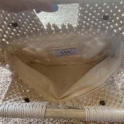 Beige Satchel Purse 