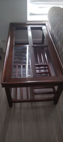 Brown coffee table