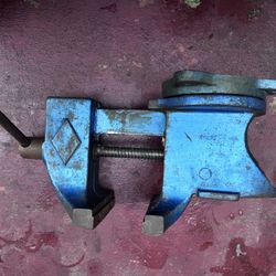 vintage vise, anvi vise, table vise, rare vise, 