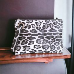 Leopard Print Clutch Wristlet