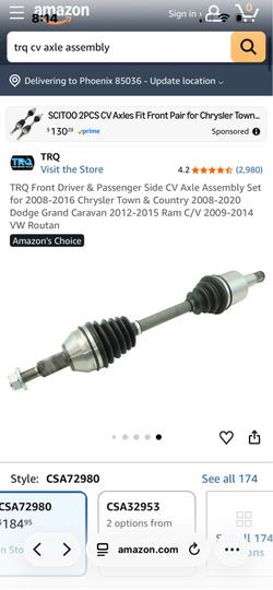 Acura tsx Axel
