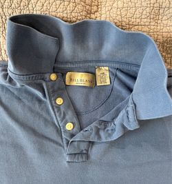Vintage 1990’s Blue Polo Shirt, Bill Blass, 100% Cotton Pique Fabric, Size XXL