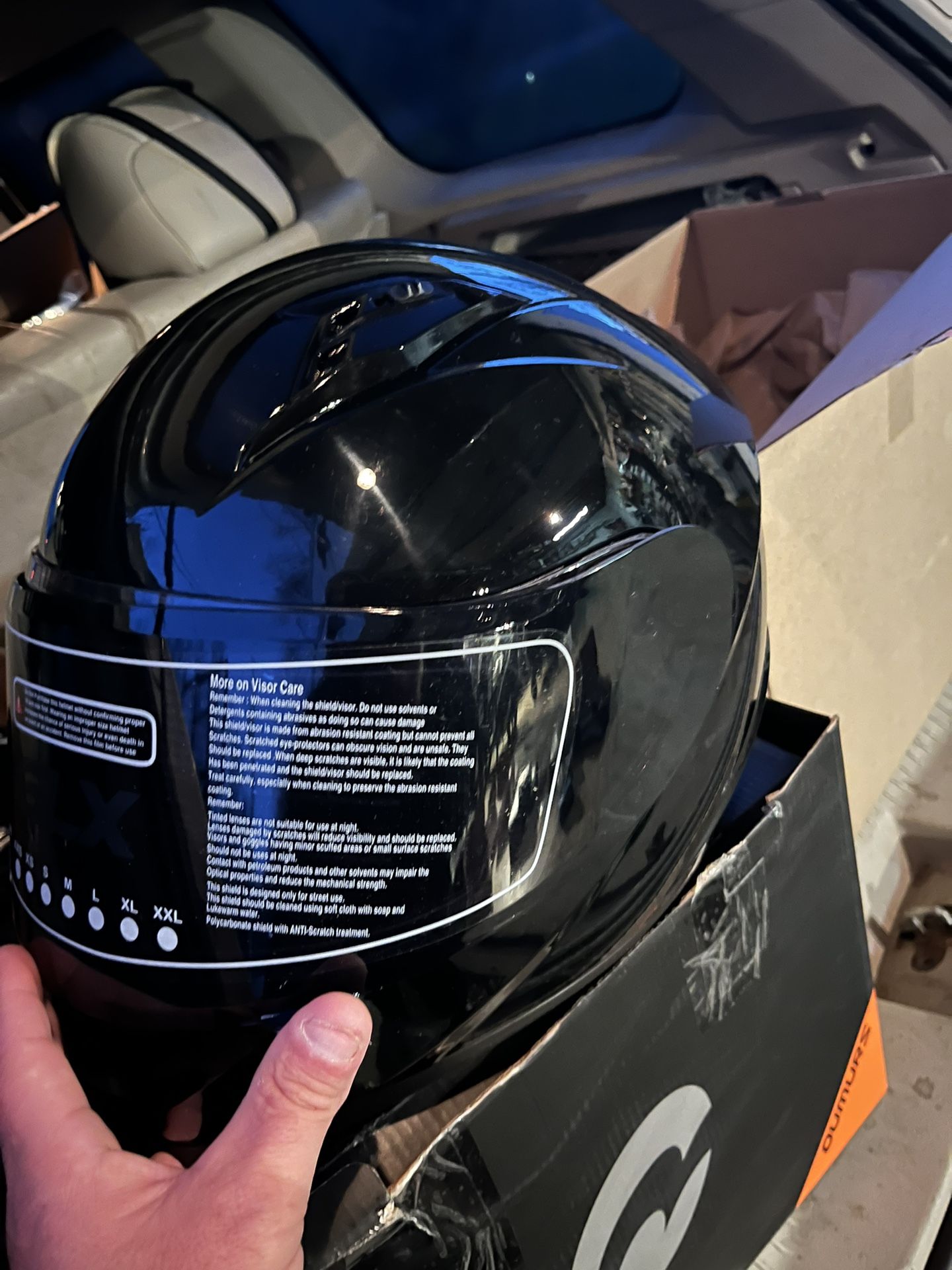 Gloss Black Black Visor