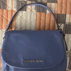 Michael Kors Bedford Flap Messenger In Blue With Or Without Wallet Available 