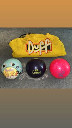 The Simpsons Bowling Balls Undrilled Homer Lisa Pin Pals 2001 2004
